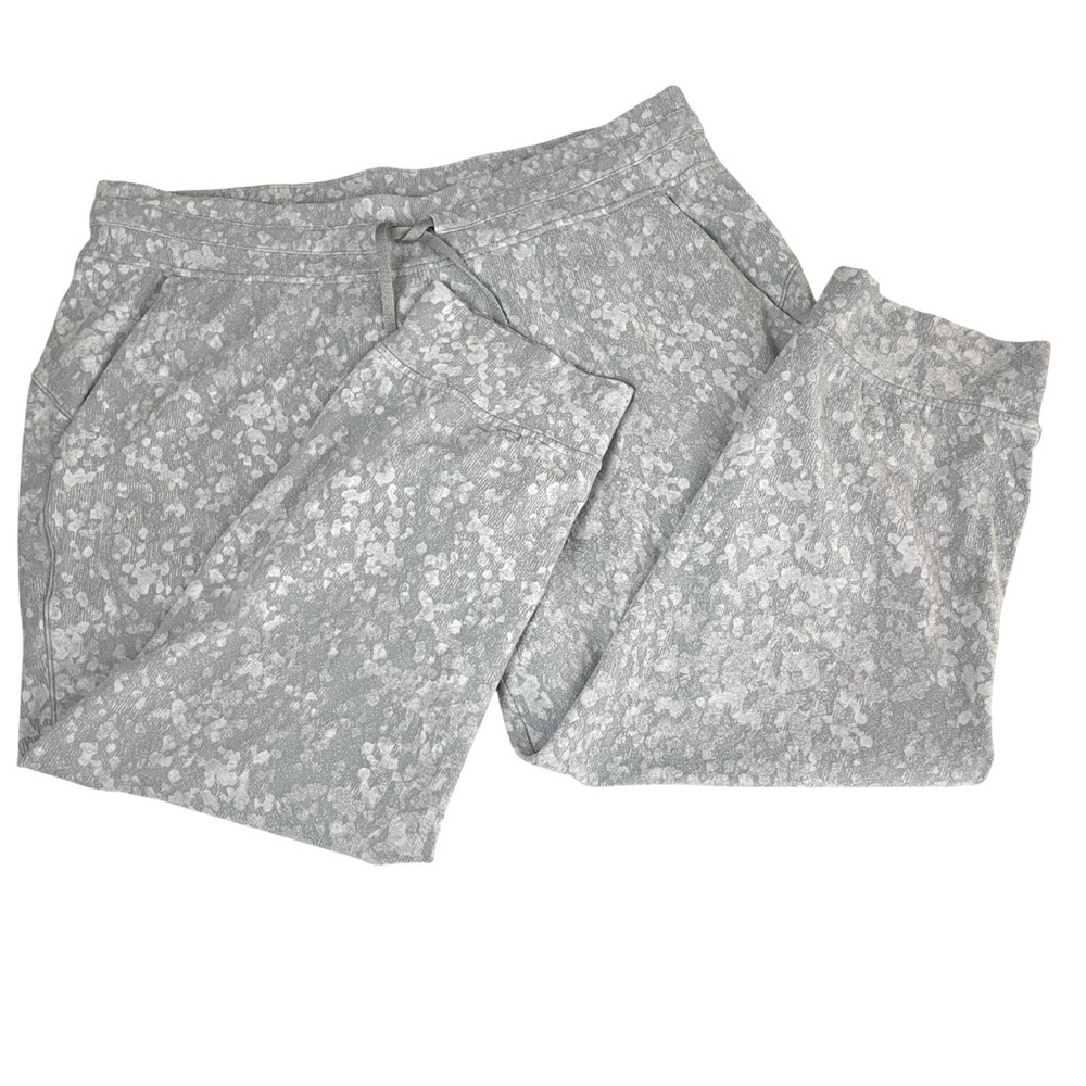 lululemon Ready To Rulu Jogger Crop Speckle Spritz Grey Silver Sz 14 - Picture 15 of 16